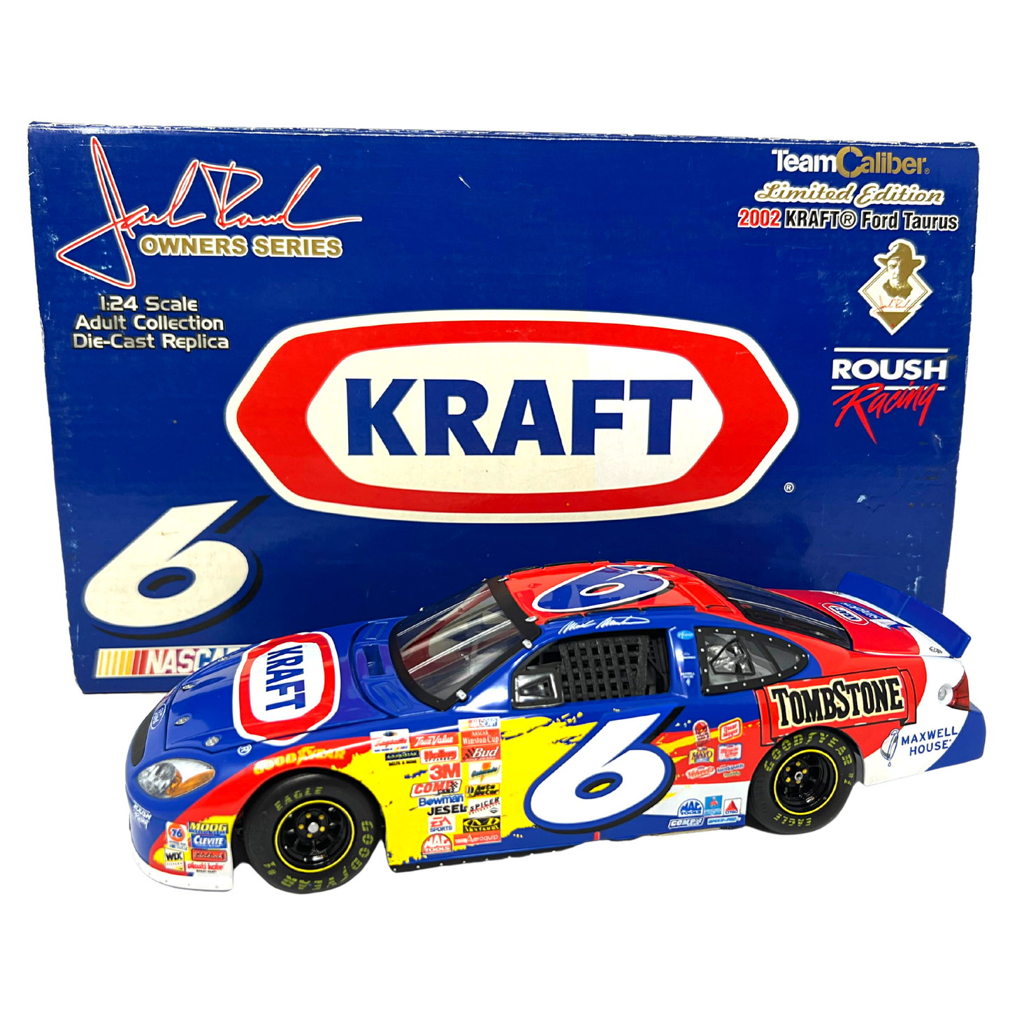 Team Caliber Owners Nascar #6 Mark Martin Kraft 2002 Ford Taurus 1:24 Diecast