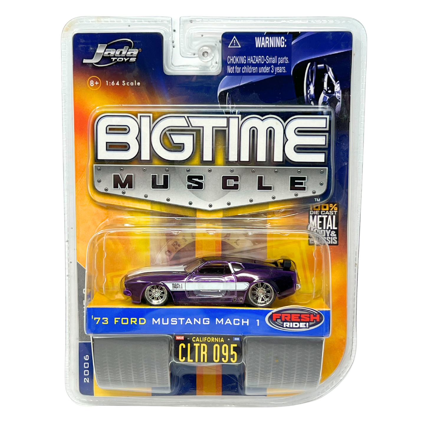 Jada Bigtime Muscle 1973 Ford Mustang Mach 1 1:64 Diecast Purple