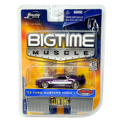 Jada Bigtime Muscle 1973 Ford Mustang Mach 1 1:64 Diecast Purple