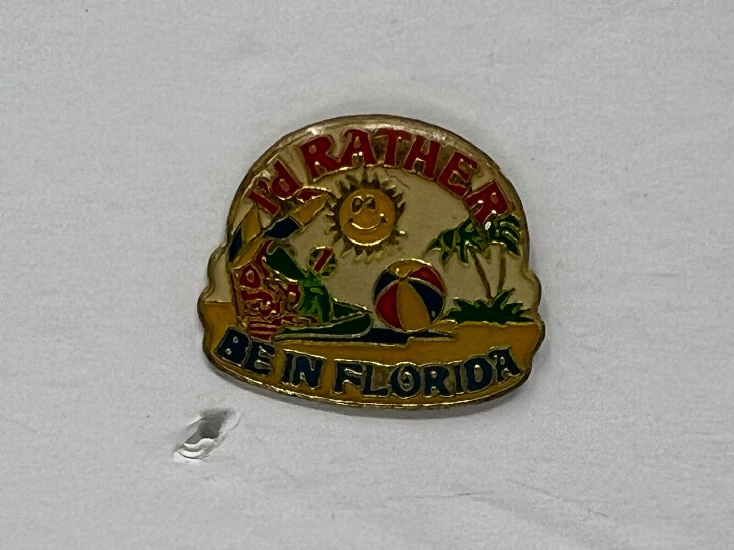 I'd Rather be in Florida Cities & States Lapel Pin CPS2