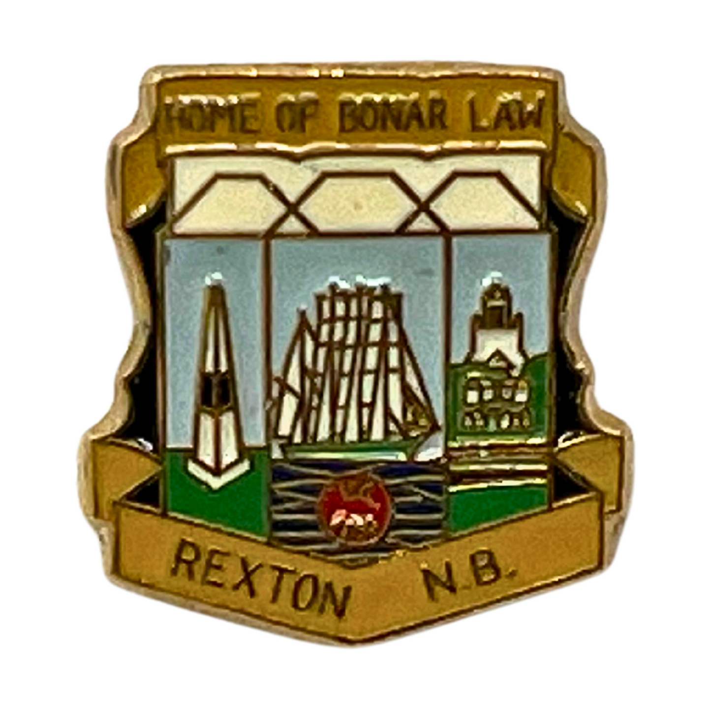 Rexton New Brunswick Souvenir Cities & States Lapel Pin SP3