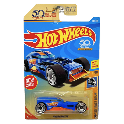 Hot Wheels HW 50 Race Team HW50 Concept Fantasy Cars 1:64 Diecast