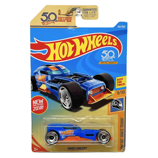 Hot Wheels HW 50 Race Team HW50 Concept 1:64 Diecast