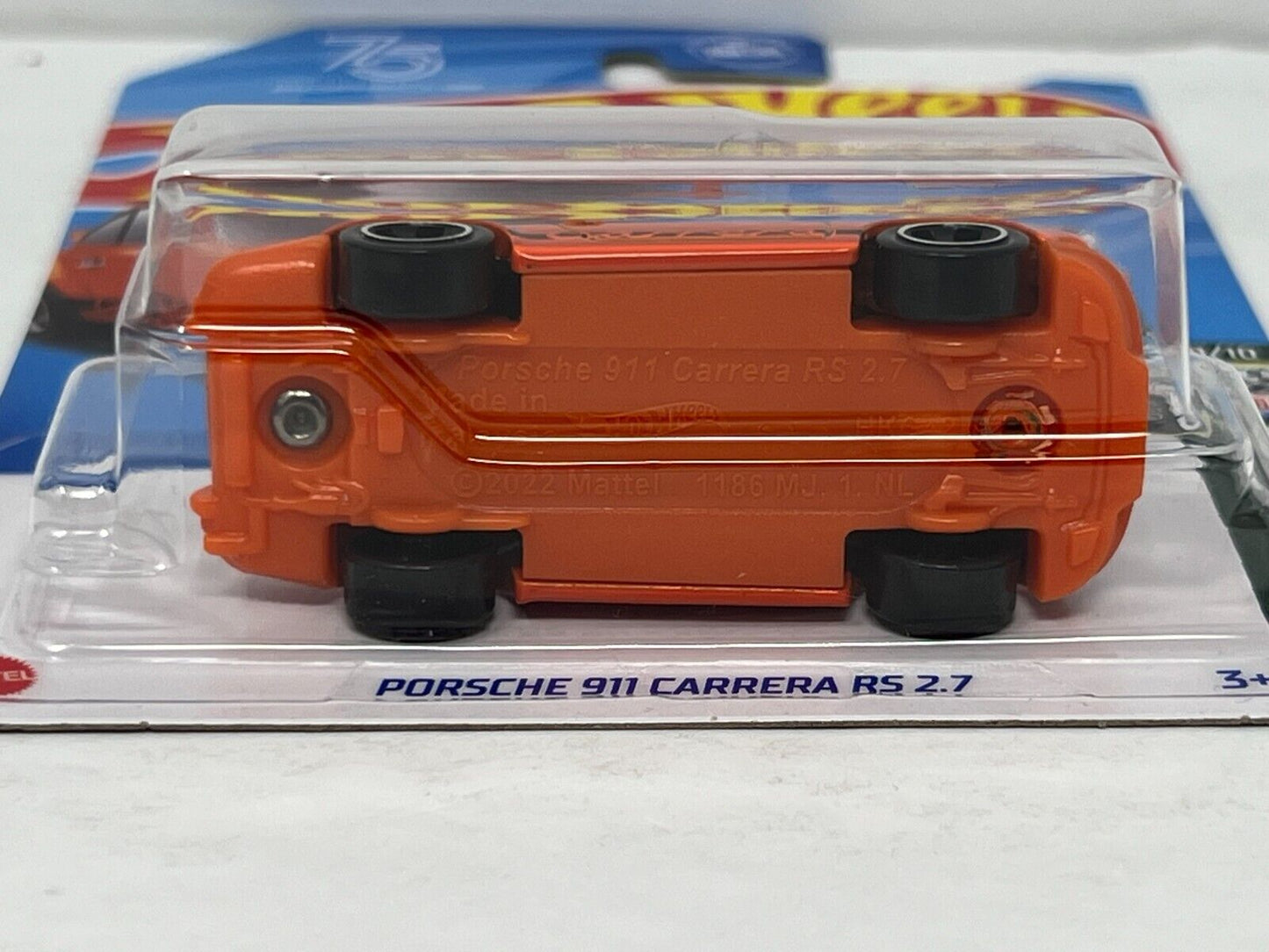 Hot Wheels Retro Racers Porsche 911 Carrera RS 2.7 1:64 Diecast Orange V2