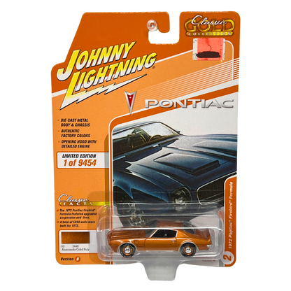 Johnny Lightning Classic Gold 1972 Pontiac Firebird Formula 1:64 Diecast Ver. B