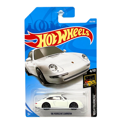 Hot Wheels HW Nightburnerz 1996 Porsche Carrera White 1:64 Diecast