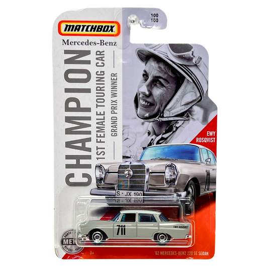 Matchbox Ewy Rosqvist Grand Prix 1962 Mercedes-Benz 220 SE Sedan 1:64 Diecast V3