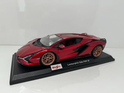 Maisto Lamborghini Sian FKP 37 Special Edition 1:18 Diecast Red Color