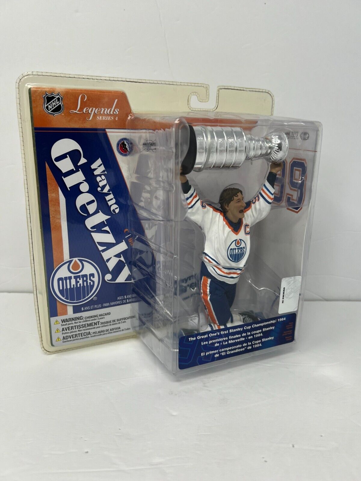 Mcfarlane NHL Wayne Gretzky Edmonton Oilers Legend Series 4 Figure & Stanley Cup