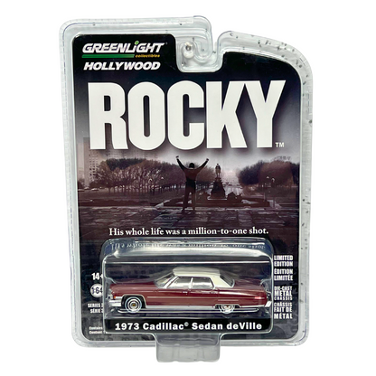 Greenlight Hollywood Rocky 1973 Cadillac Sedan deVille 1:64 Diecast