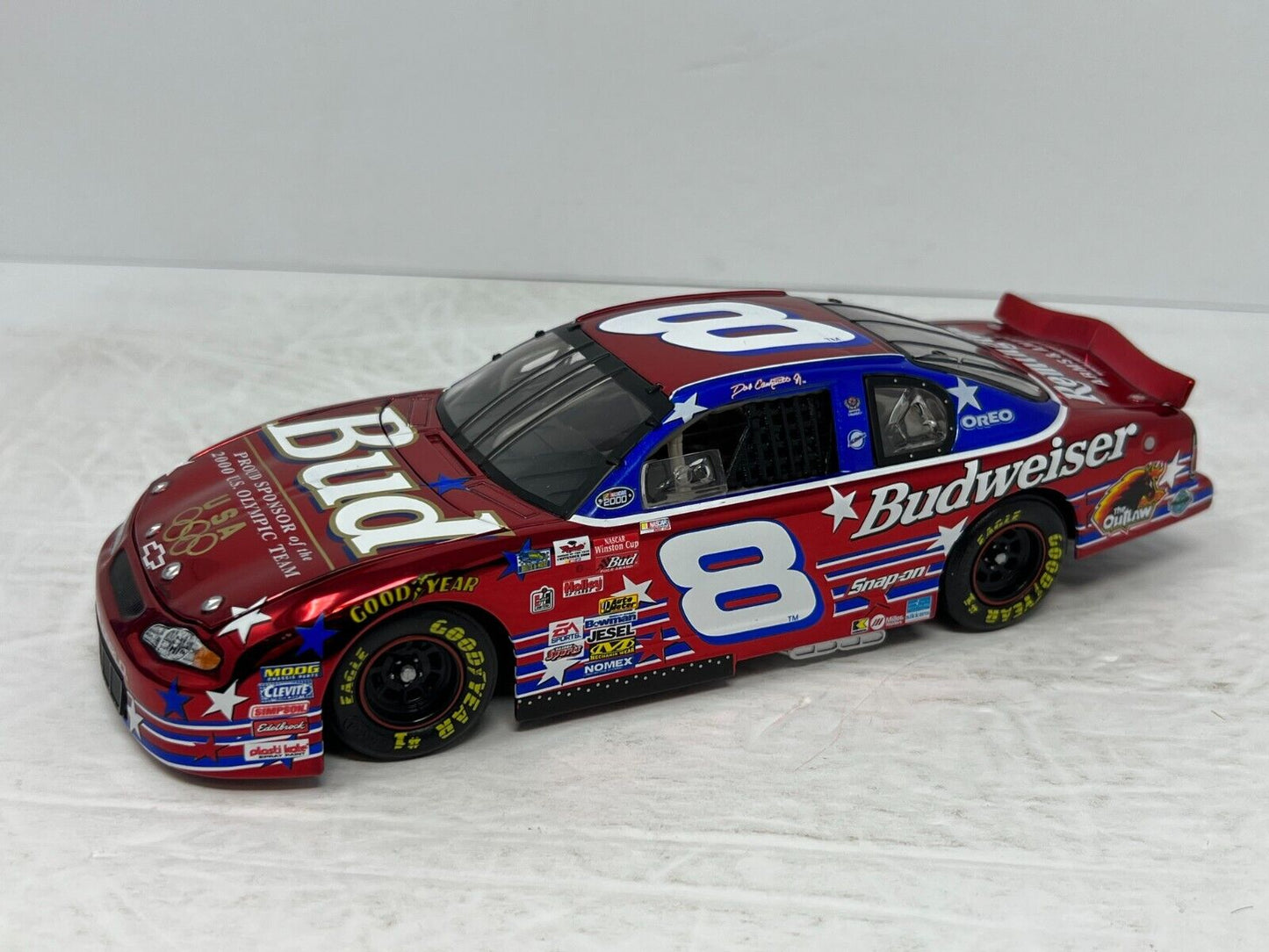 Action Nascar #8 Dale Earnhardt Jr. Budweiser U.S. Olympic Chrome 1:24 Diecast