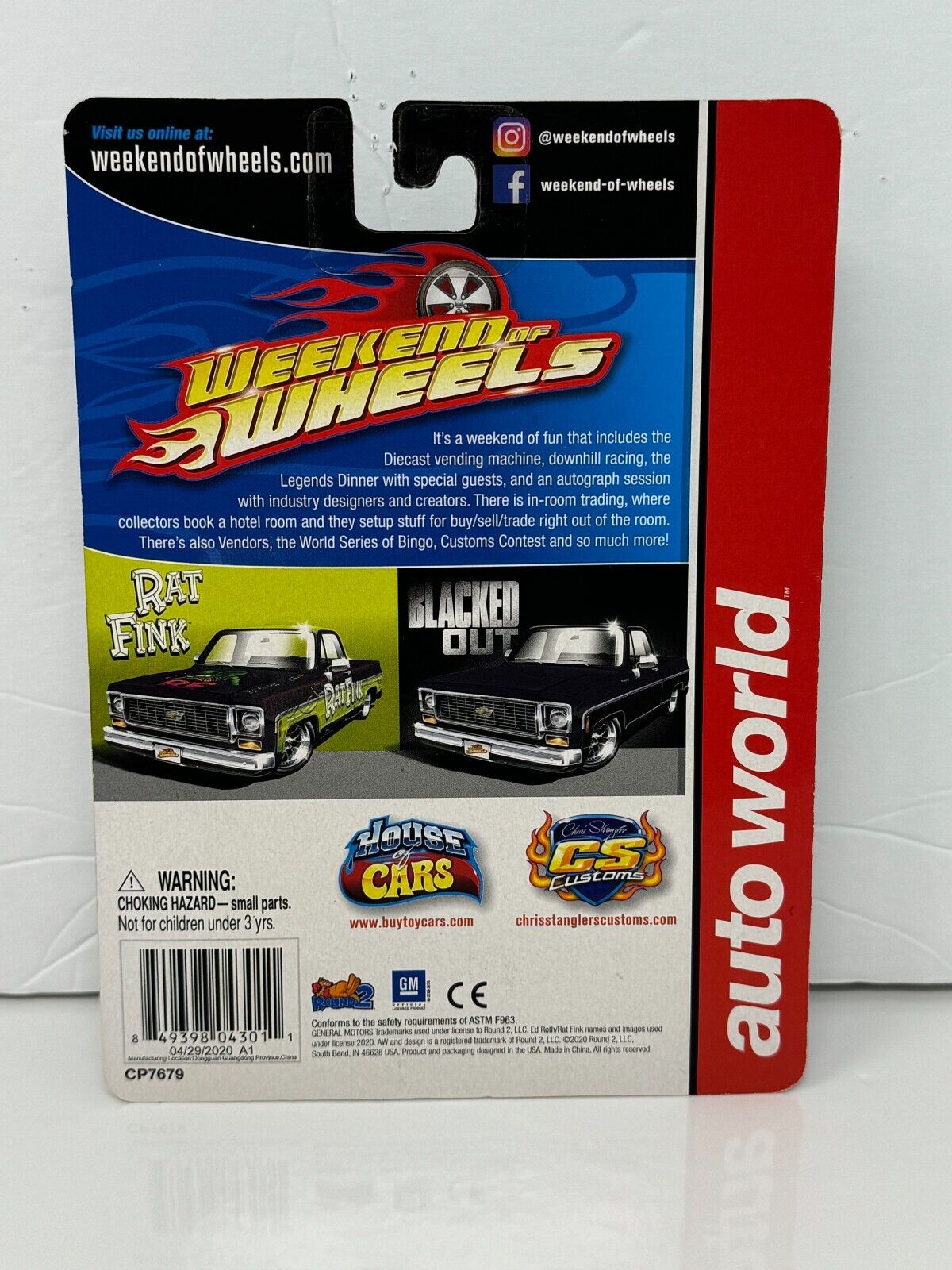 Auto World Weekend of Wheels 1973 Chevrolet Cheyenne Blacked Out 1:64 Diecast