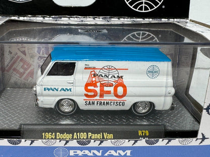 M2 Machines 1964 Pan-Am Dodge A100 Panel Van 1:64 Diecast