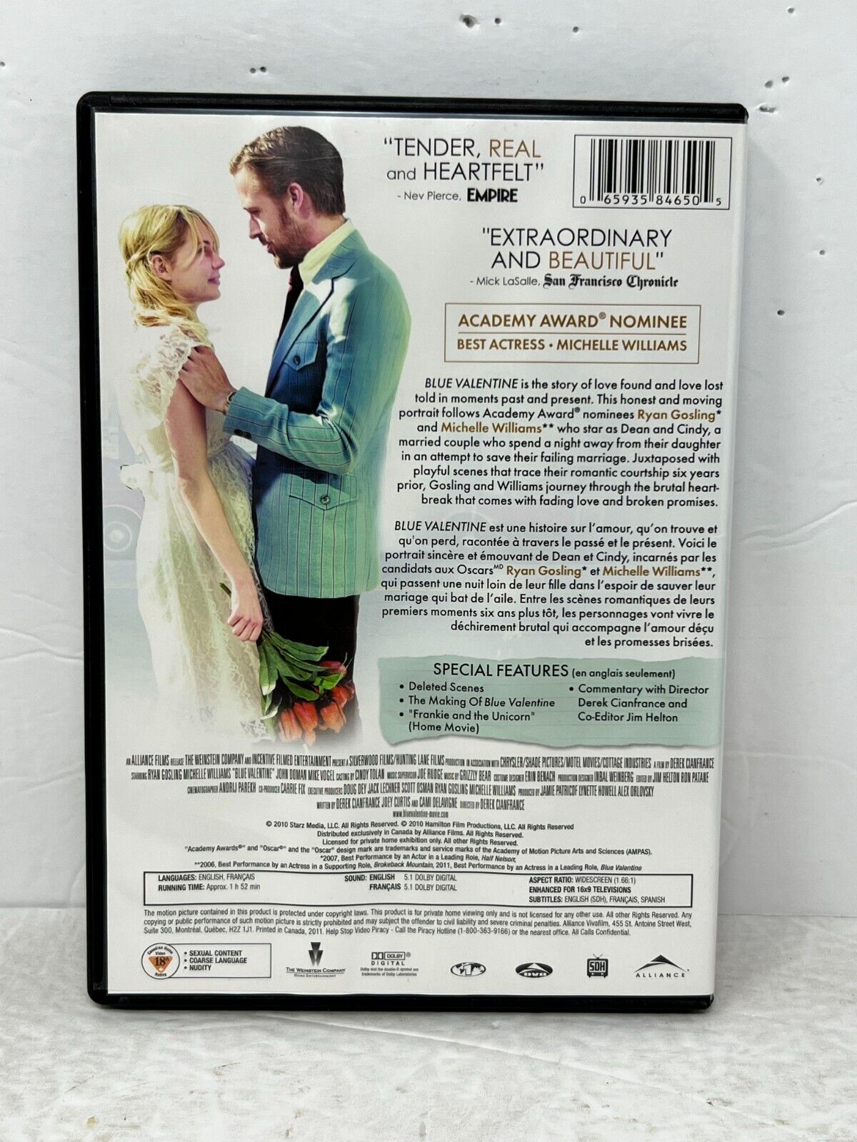 Blue Valentine (DVD) Romance Movie