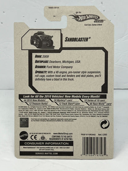 Hot Wheels 2010 New Models Sandblaster Fantasy Cars Fantasy Cars 1:64 Diecast Factory Sealed V3