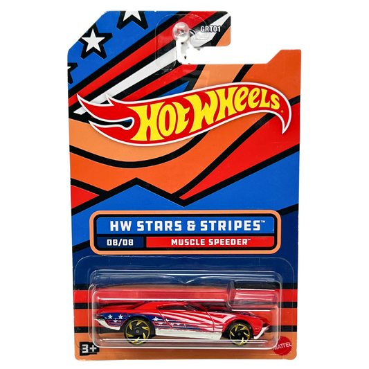 Hot Wheels HW Stars & Stripes Muscle Speeder 1:64 Diecast V2