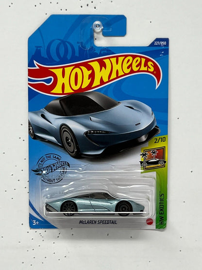 Hot Wheels HW Exotics McLaren Speedtail Blue 1:64 Diecast Version 2