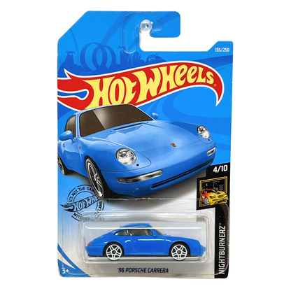 Hot Wheels Nightburnerz 1996 Porsche Carrera 1:64 Diecast Blue