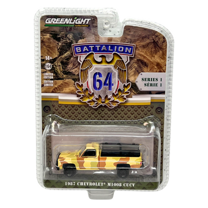 Greenlight Battalion 64 1987 Chevrolet M1008 CUCV 1:64 Diecast