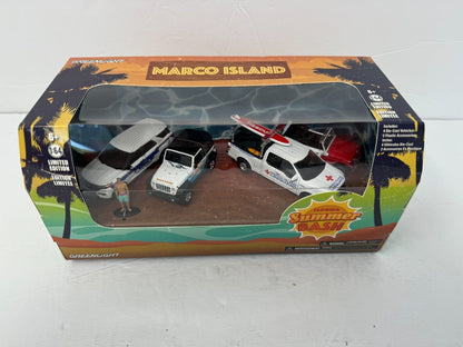 Greenlight Florida Summer Bash 4-Vehicle Diorama 1:64 Diecast