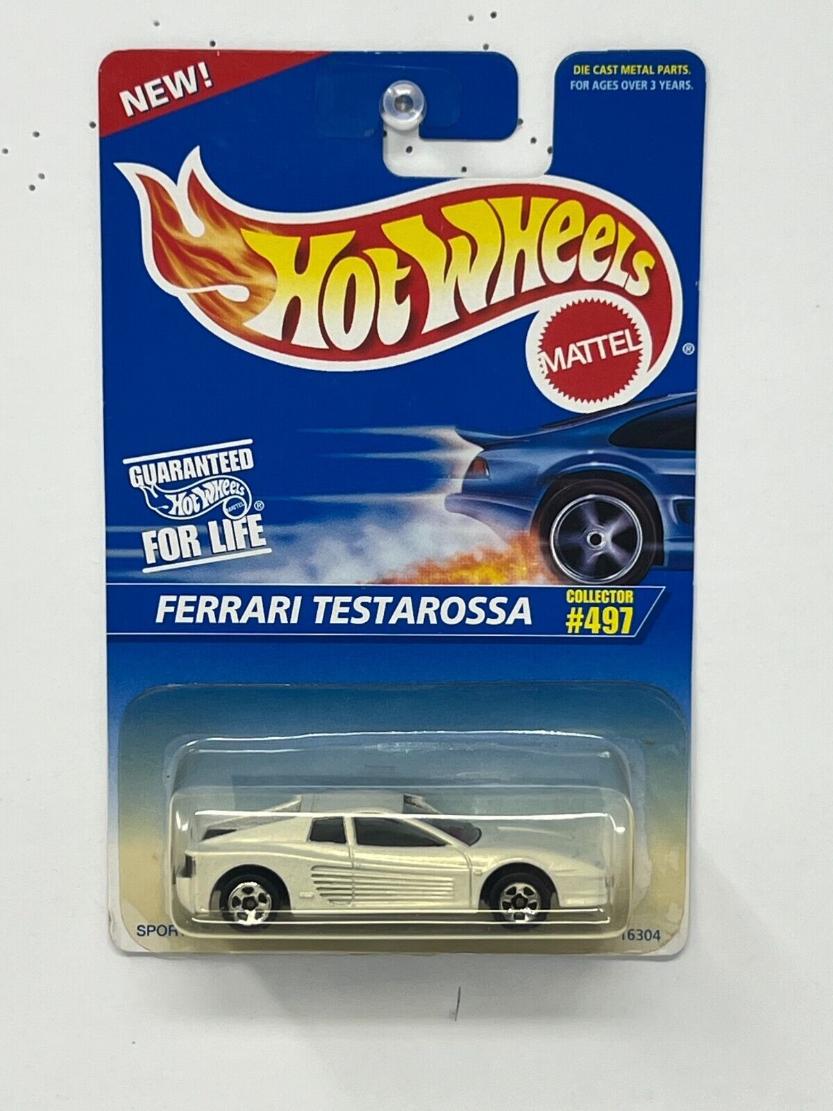 Hot Wheels Ferrari Testarossa White 1:64 Diecast