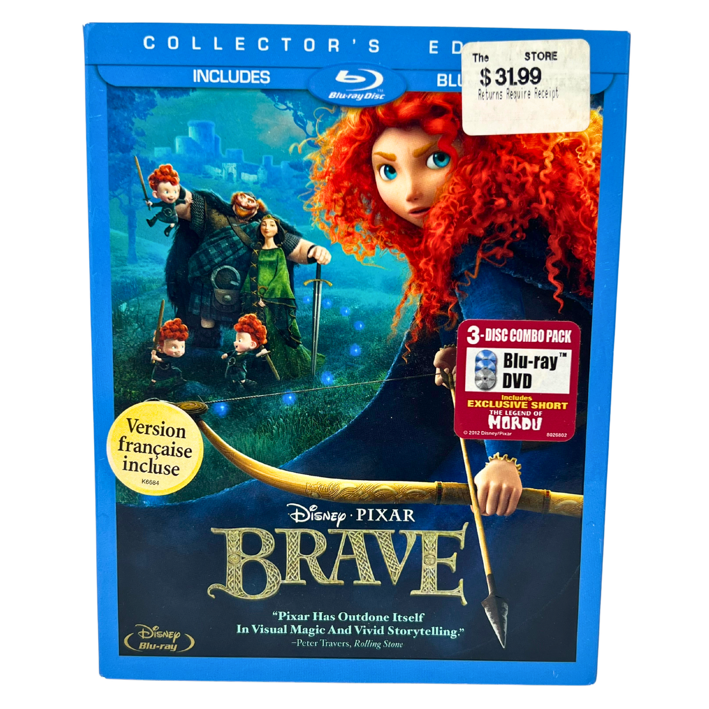 Brave (Blu-ray) Disney Good Condition!!!