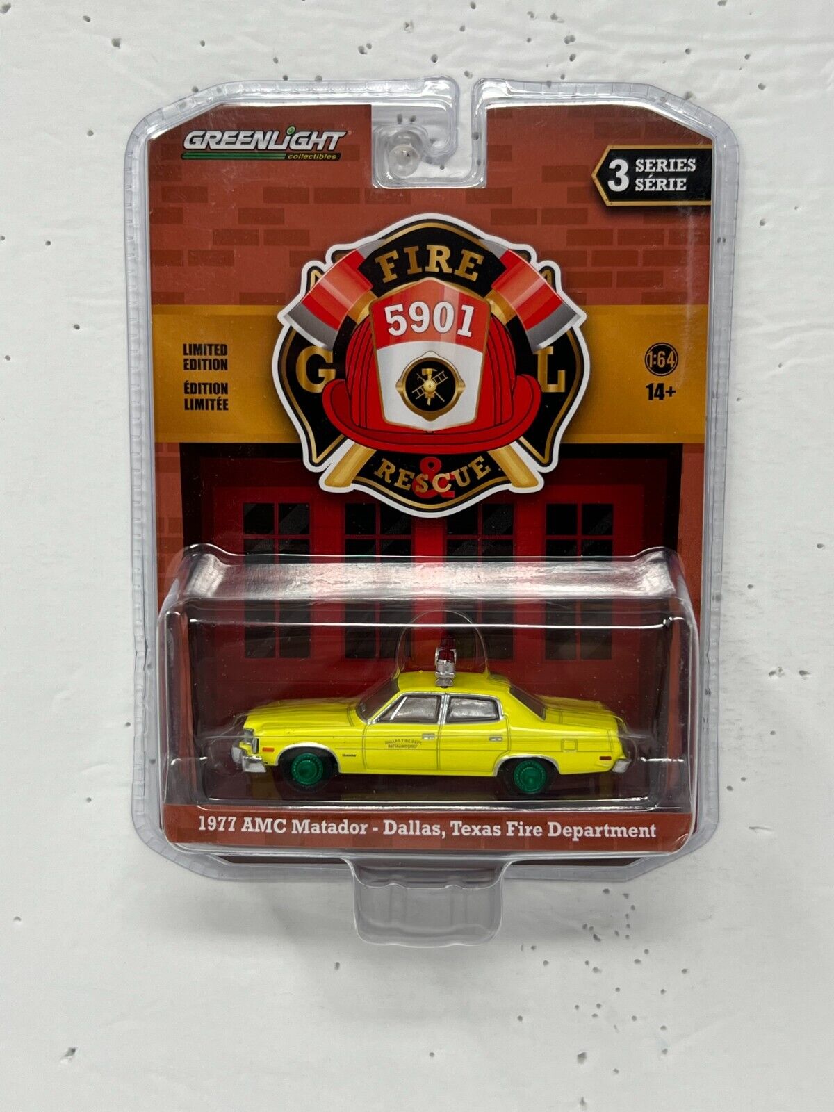 Greenlight Fire & Rescue 1971 AMC Matador GREEN MACHINE 1:64 Diecast