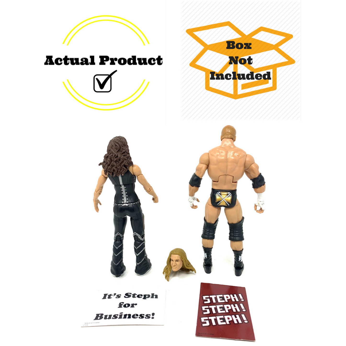 WWE Triple H & Stephanie McMahon Elite Collection Wrestling Action Figures