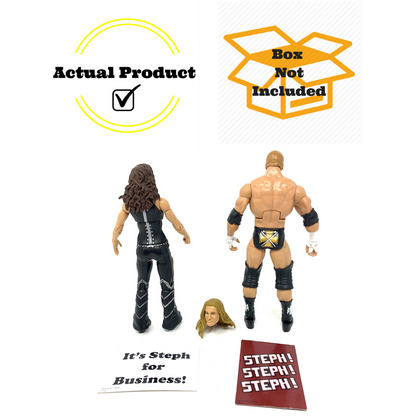 WWE Triple H & Stephanie McMahon Elite Collection Wrestling Action Figures