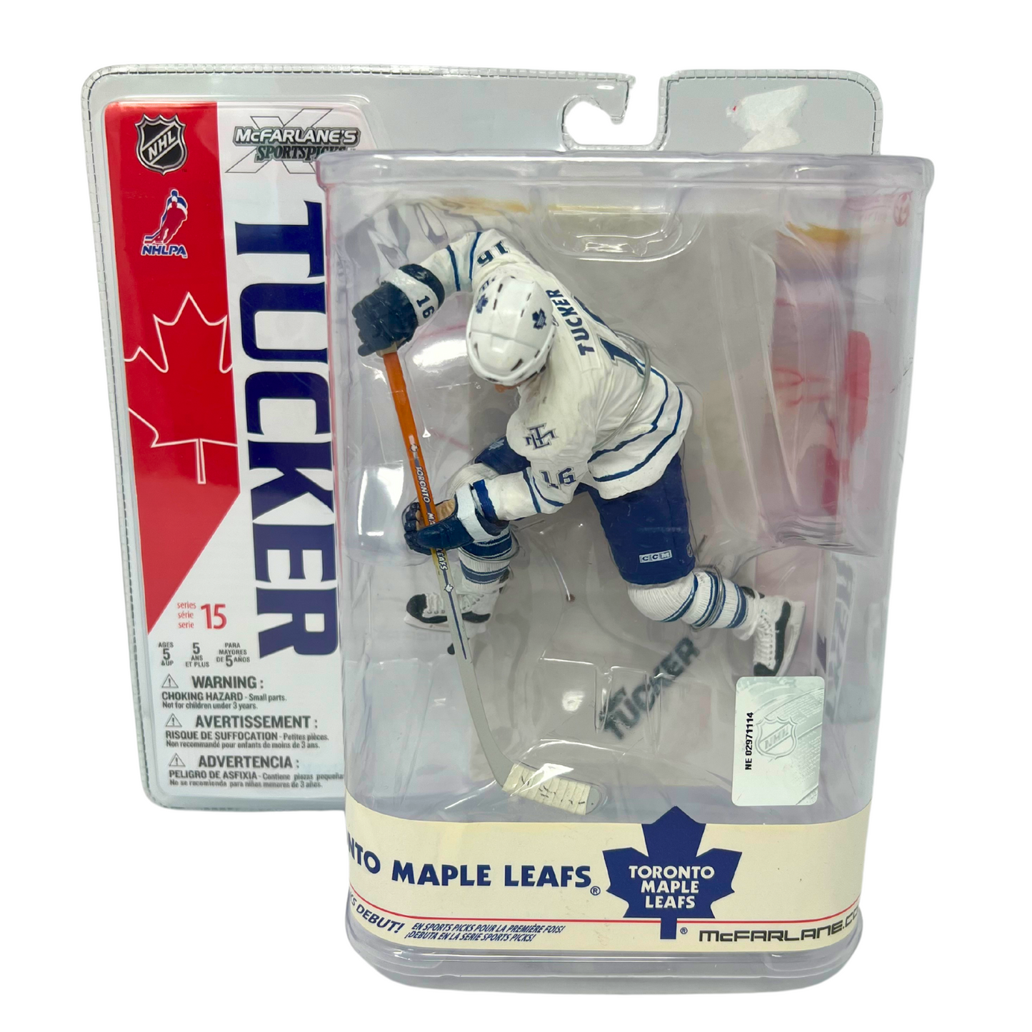 Mcfarlane NHL Darcy Tucker Toronto Maple Leafs White Jersey Series 15 Figure