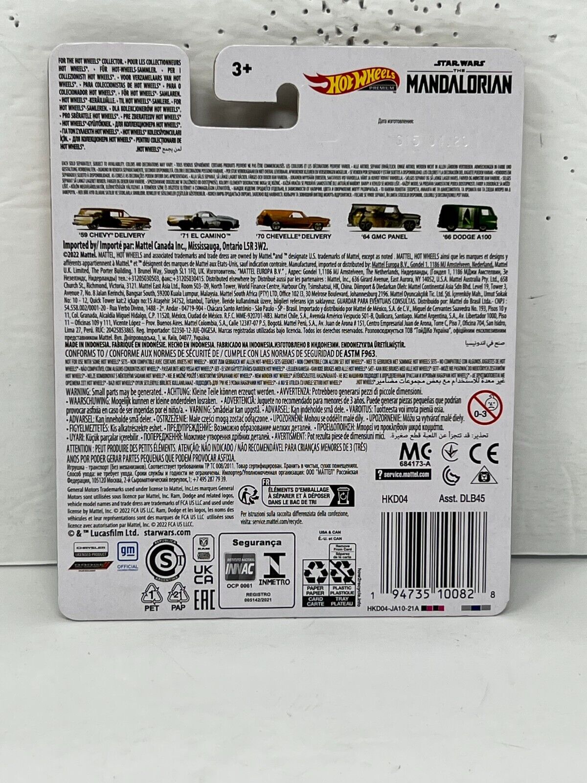 Hot Wheels Premium Star Wars The Mandalorian 1970 Chevelle Delivery POP Culture 1:64 Diecast