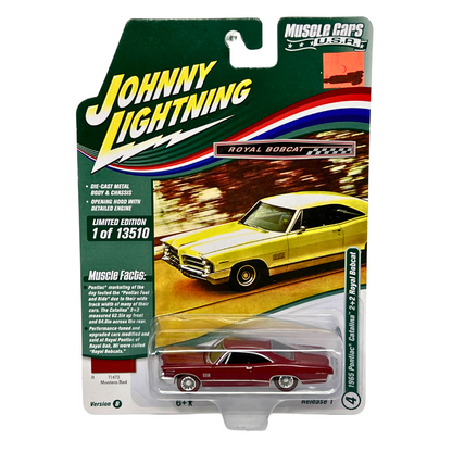 Johnny Lightning Muscle Cars 1965 Pontiac Catalina 2+2 Royal Bobcat 1:64 Diecast