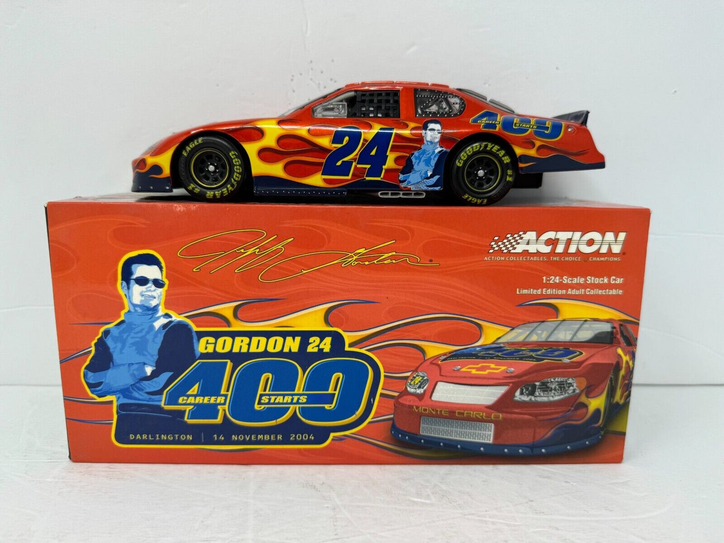 Action Nascar #24 Jeff Gordon 400th Start Monte Carlo GM Dealers 1:24 Diecast