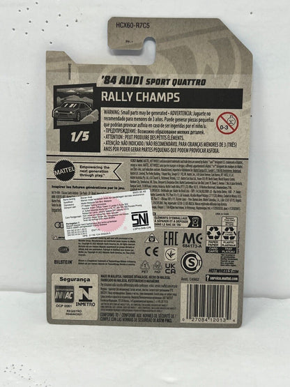 Hot Wheels Rally Champs 1984 Audi Sport Quattro 1:64 Diecast