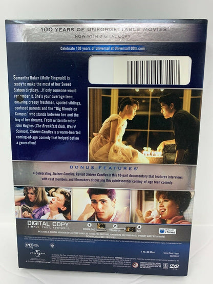 Sixteen Candles (DVD) Universal 100th Anniversary Comedy Good Condition!!!