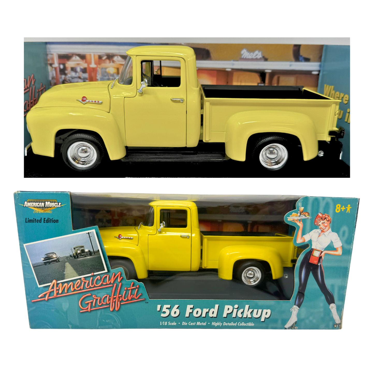 Ertl American Muscle American Graffiti 1956 Ford Pickup 1:18 Diecast