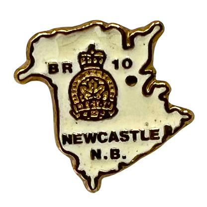 Newcastle New Brunswick Legion Branch 10 Souvenir Cities & States Lapel Pin SP3