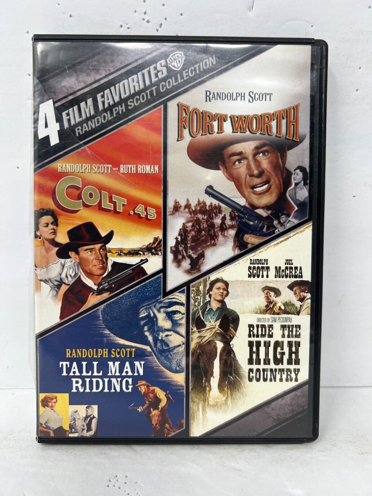 4 Film Favorites: Randolph Scott Collection (DVD) Western Good Condition!!!