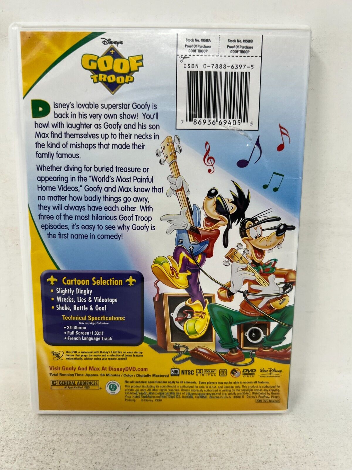 Disney Goof Troop Vol. 1 (DVD) TV Series Boxset Good Condition!!!