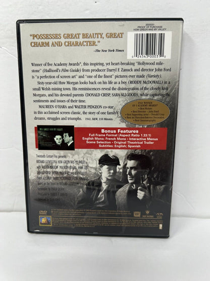 How Green Was My Valley (DVD) Drama Good Condition!!!