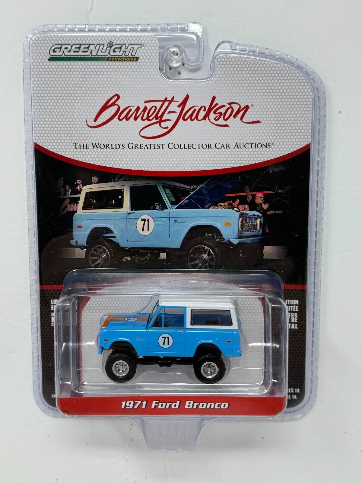 Greenlight Barrett Jackson 1971 Ford Bronco 1:64 Diecast