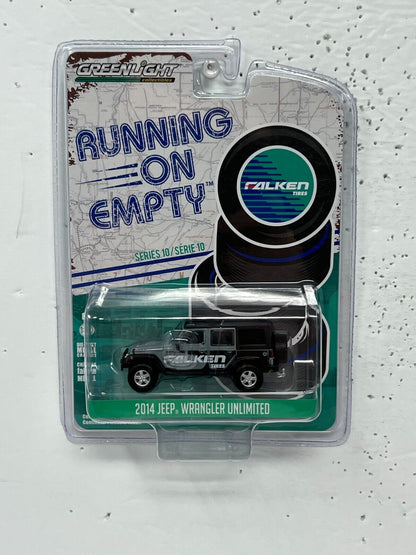 Greenlight Running on Empty 2014 Jeep Wrangler Unlimited 1:64 Diecast V4