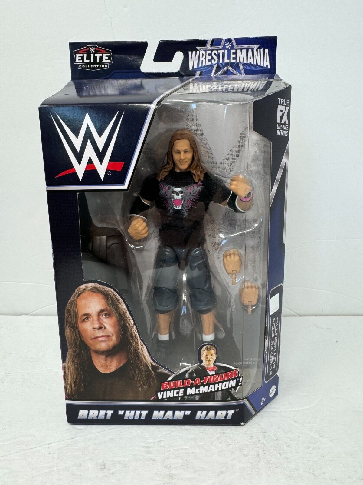 WWE Bret the Hitman Hart Elite Collection WrestleMania 38 Action Figure Mattel