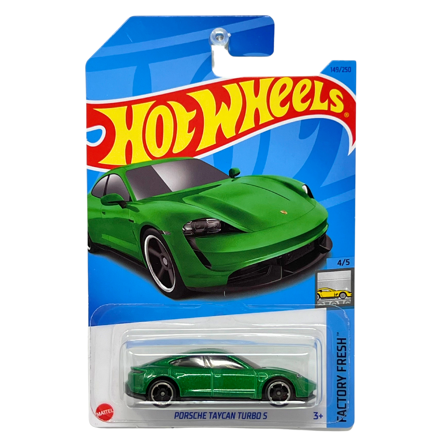 Hot Wheels Factory Fresh Porsche Taycan Turbo S Green 1:64 Diecast