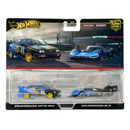 Hot Wheels Premium Volkswagen Jetta MK3 & Volkswagen ID R 2-Pack 1:64 Diecast