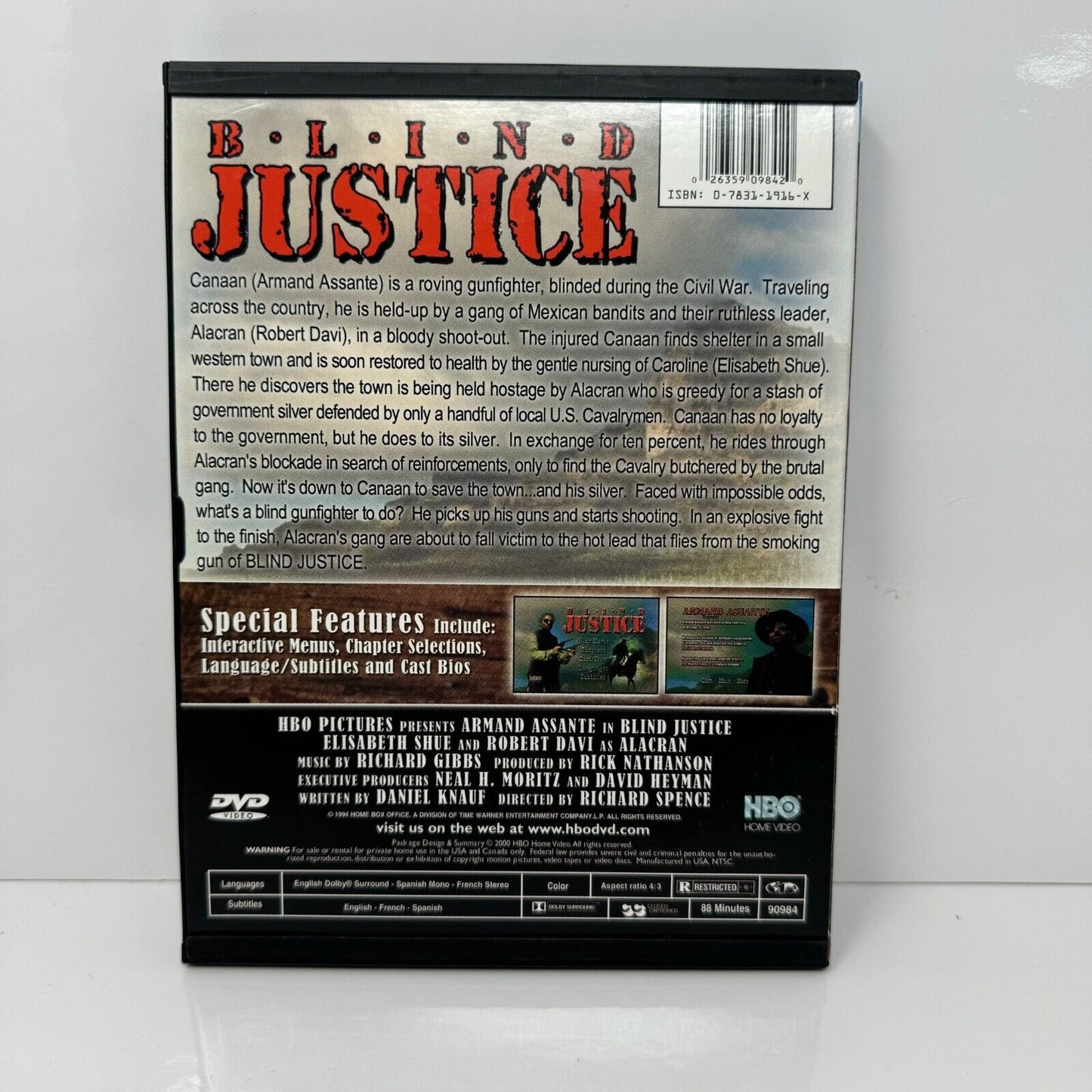 Blind Justice (DVD) Western Good Condition!!!