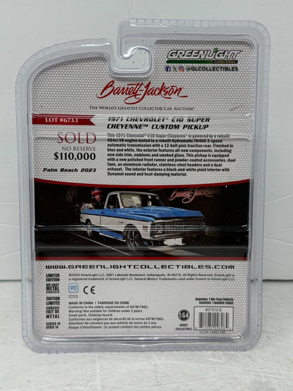 Greenlight Barret-Jackson 1971 Chevrolet C10 Super Cheyenne 1:64 Diecast