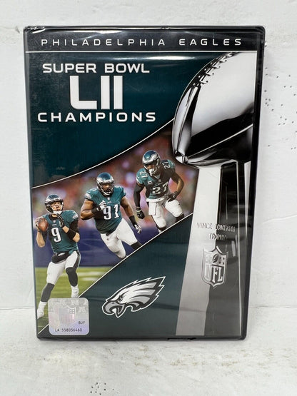 Super Bowl LII Champions Philadelphia Eagles (DVD) Sports NFL New and Sealed!!!