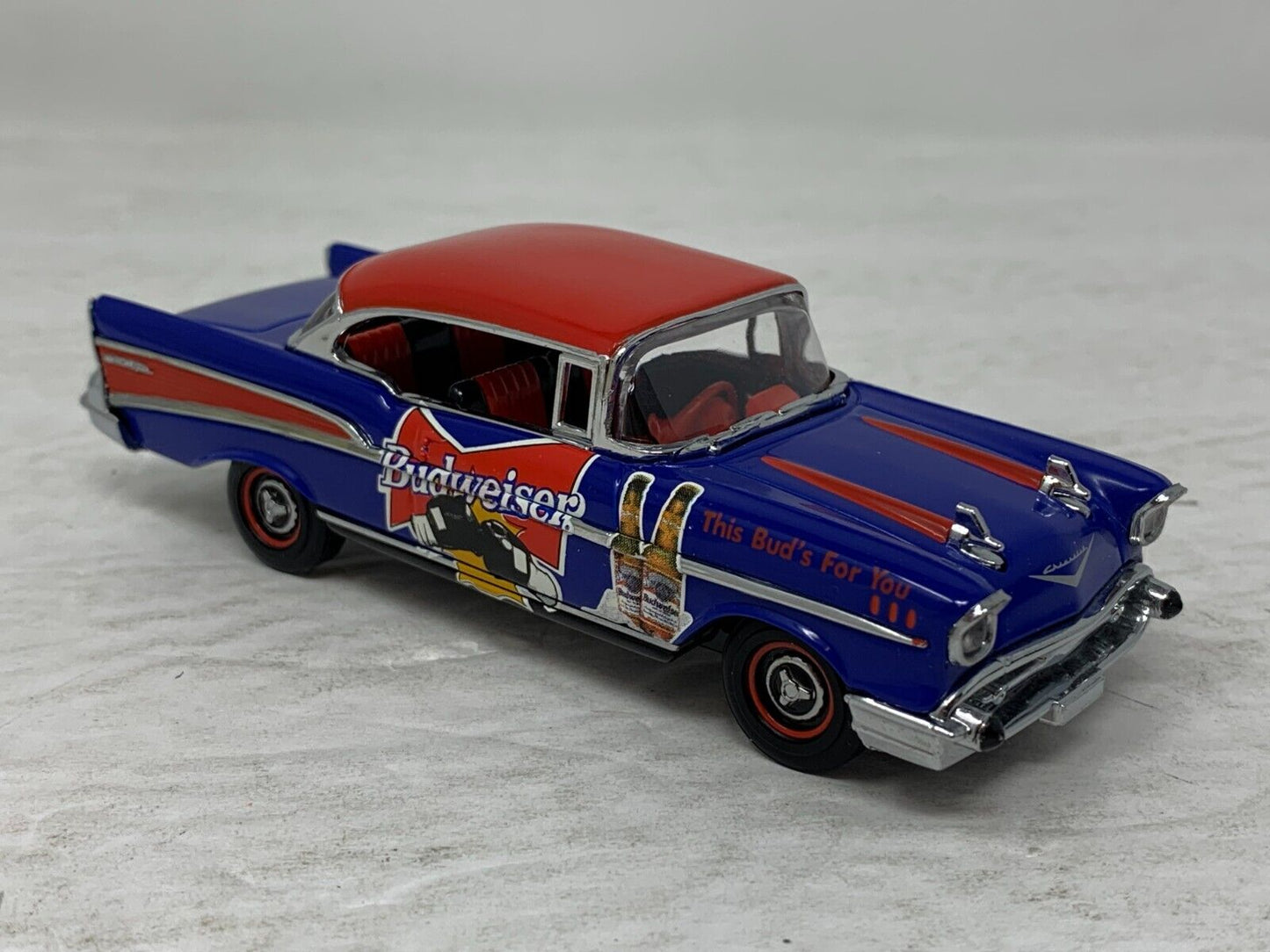 Matchbox 1957 Chevrolet Bel Air Budweiser Boxing 1:43 Diecast