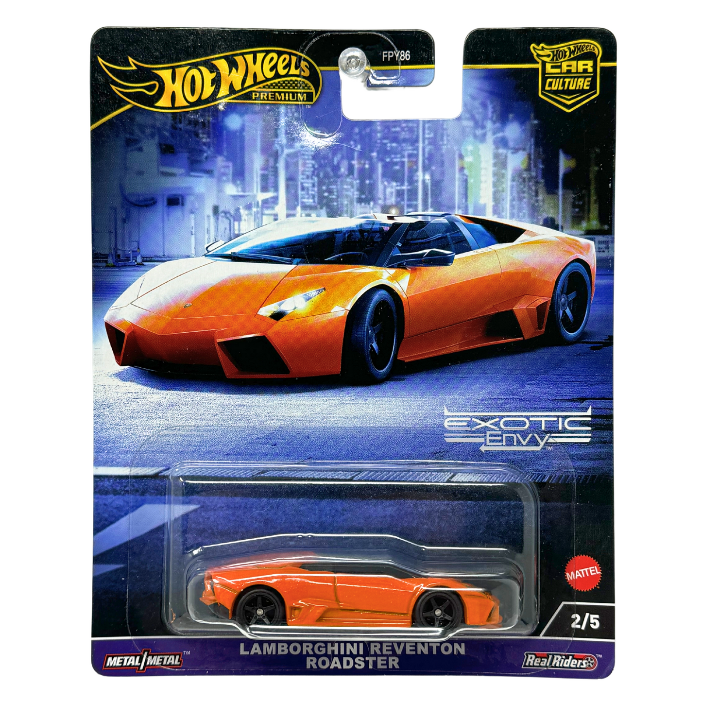 Hot Wheels Premium Exotic Envy Lamborghini Reventon Roadster 1:64 Diecast